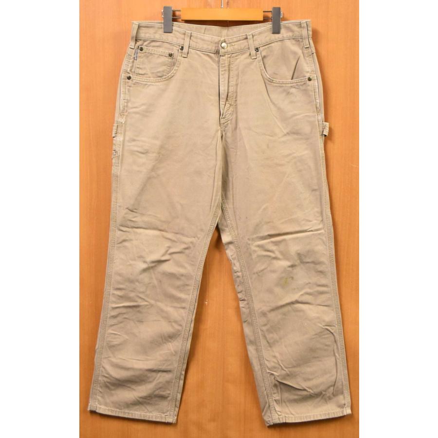 Carhartt ベージュ ワークパンツ Carhartt カーハート コットンダック ペインターパンツ ワーク