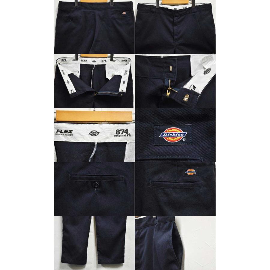 ビッグサイズ Dickies ディッキーズ 薄手 ワークパンツ ロングパンツ ネイビー W44(41823｜penguintripper2｜03