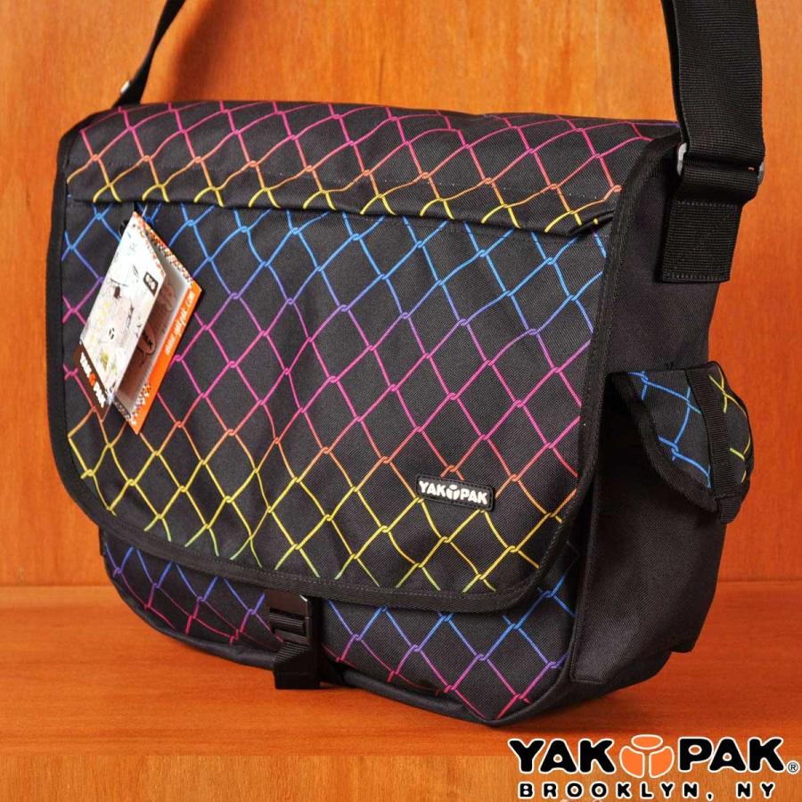 新品 Yakpak ヤックパック メッセンジャーバッグ ショルダーバッグ ブラック グラデーション金網柄 古着雑貨ペンギントリッパー 通販 Yahoo ショッピング
