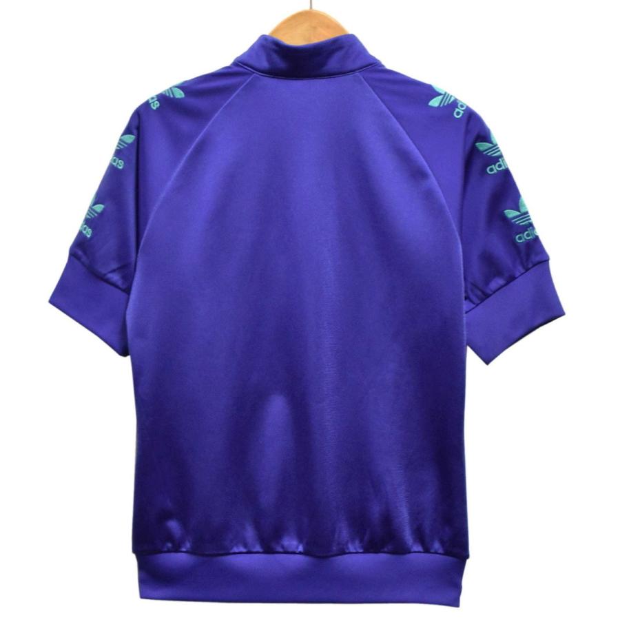 adidas アディダス フルジップ 半袖 ジャージ トレフォイルロゴ adidas アディダス フルジップ 半袖 ジャージ トレフォイルロゴ