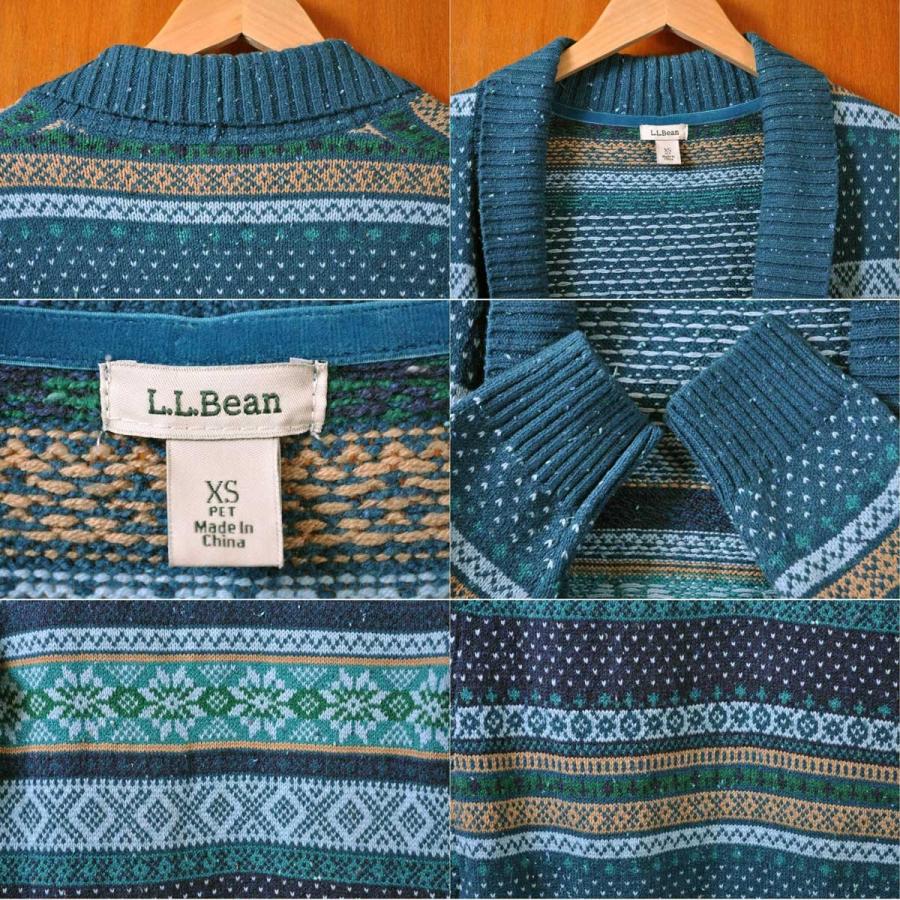 L.L.Bean（エルエルビーン） 羽織型 ショールカラー コットン ニット 