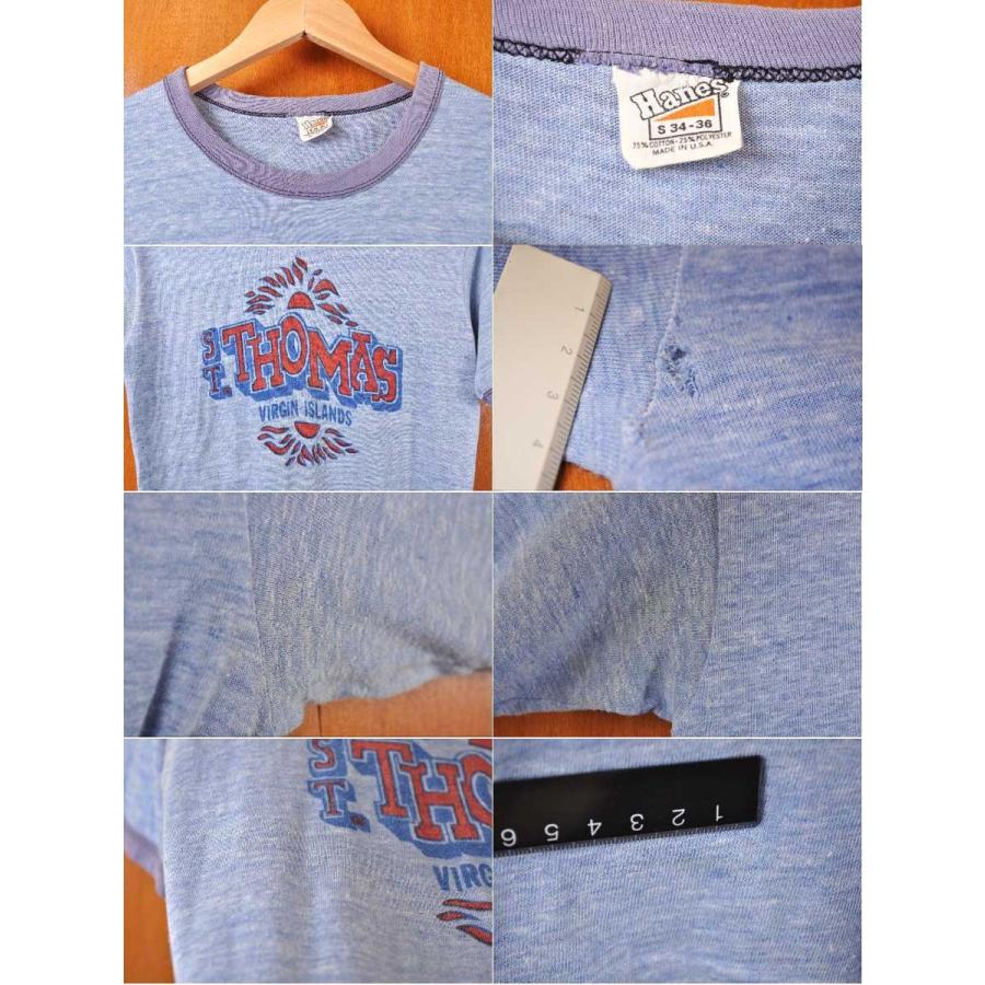 ヴィンテージ 70年代 USA製 Hanes セントトーマス島 スーベニア 半袖 