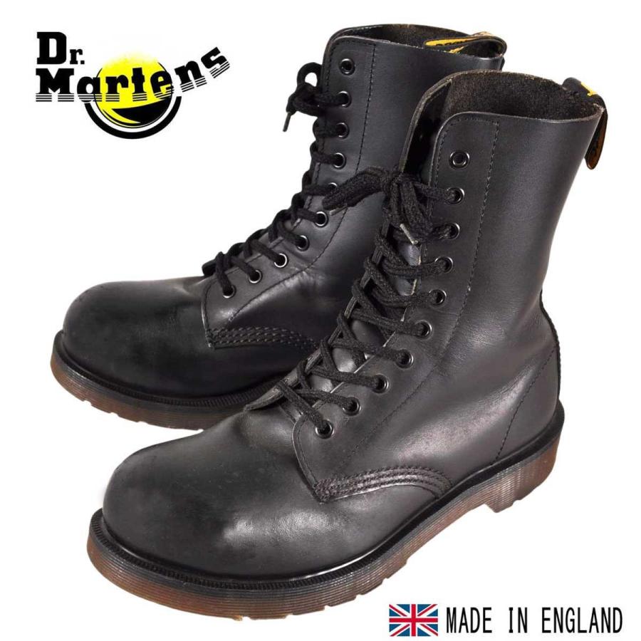 期間限定 30 Off イングランド製 ヴィンテージ Dr Martens ドクターマーチン スチールトゥ 10ホールブーツ ブラックレザー Uk5 Jpn24 0cm 別注 Www Skylanceronline Com