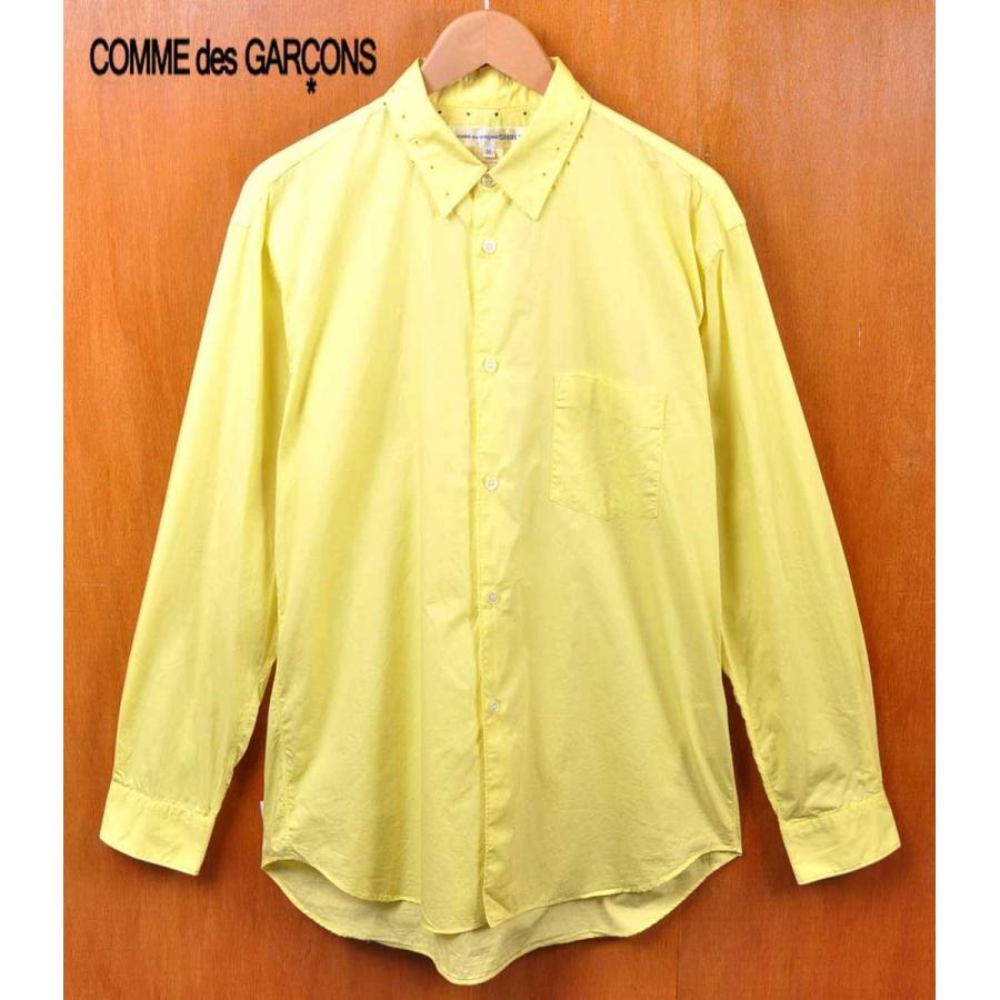 フランス製 Comme Des Garcons Shirt コム デ ギャルソン シャツ コットン 長袖シャツ イエロー メンズm 古着雑貨ペンギントリッパー 通販 Yahoo ショッピング
