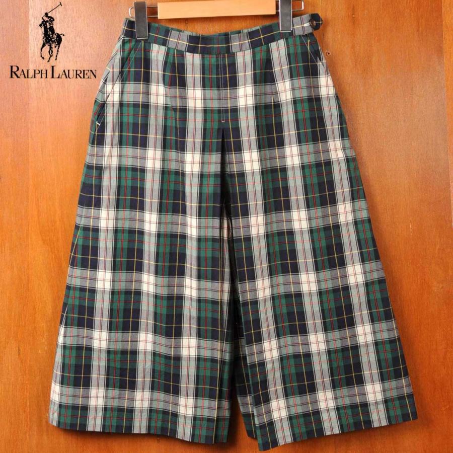 POLO RALPH LAUREN ラルフローレン ガウチョパンツ グリーン系