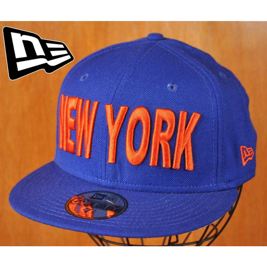 Newera ニューエラ ニューヨーク シティ フィッティドキャップ ブルー オレンジ サイズ7 1 2 59 6cm 179 古着雑貨ペンギントリッパー 通販 Yahoo ショッピング