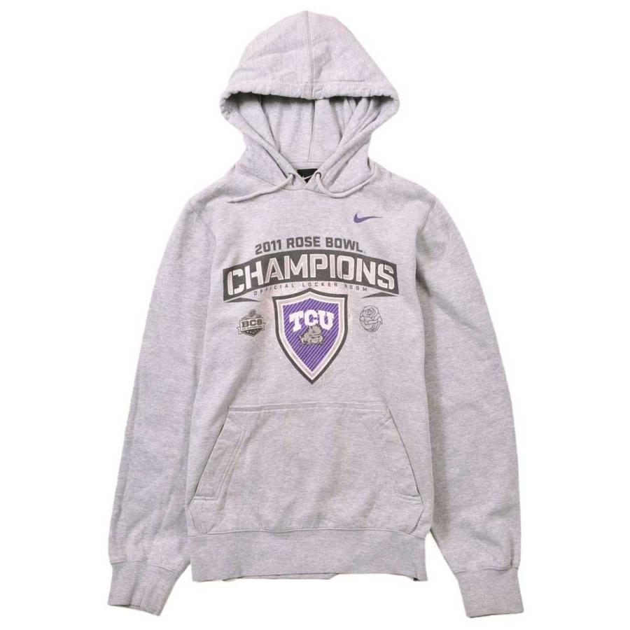 ナイキ テキサスクリスチャン大学 カレッジ系 プルオーバー スウェット パーカ 霜降りグレー メンズs 古着雑貨ペンギントリッパー 通販 Yahoo ショッピング
