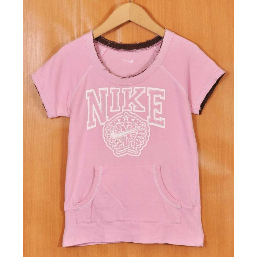 Nike ナイキ 薄手 半袖 スウェット ピンク レディースxs相当 17z 古着雑貨ペンギントリッパー 通販 Yahoo ショッピング
