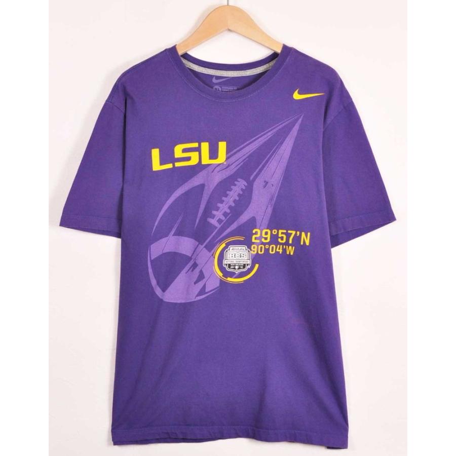 ビッグ Nike ナイキ Lsu ルイジアナ州立大学 カレッジ系 半袖tシャツ パープル メンズxl 17z 古着雑貨ペンギントリッパー 通販 Yahoo ショッピング
