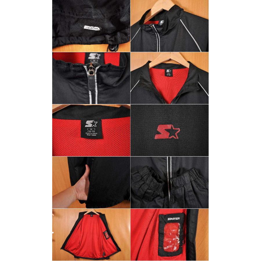 STARTER スターター ナイロンジャケット ブラック メンズM【22516OK