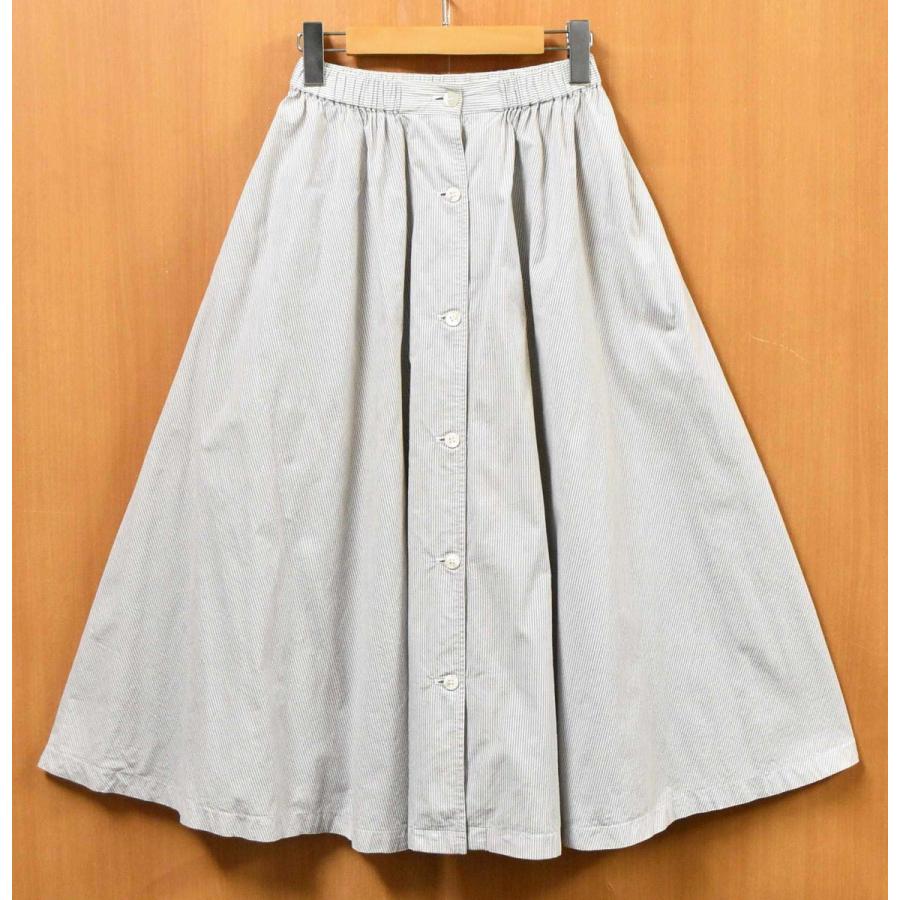 トリコ コム・デ・ギャルソン フロントボタン ロング丈 フレアスカート  