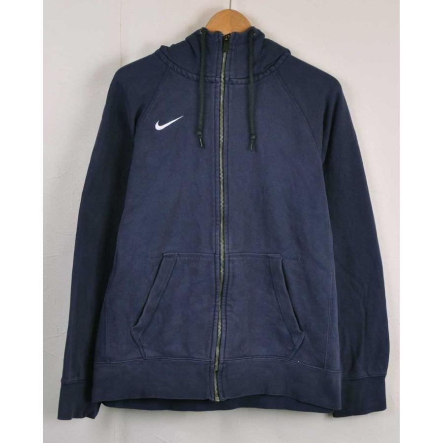 NIKE（ナイキ） フルジップ モックネック スウェット パーカ ネイビー