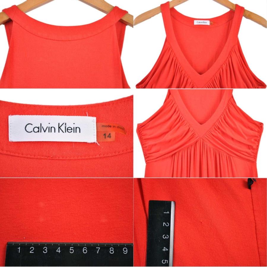 Calvin Klein カルバン クライン ワンピース レッド レディースl相当 19y08 古着雑貨ペンギントリッパー 通販 Yahoo ショッピング