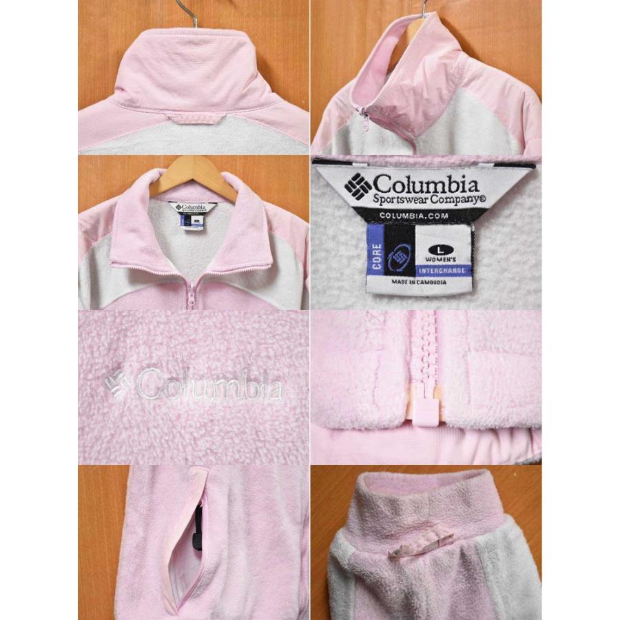 Columbia コロンビア フルジップ フリースジャケット ピンク Columbia コロンビア フルジップ フリースジャケット ピンク