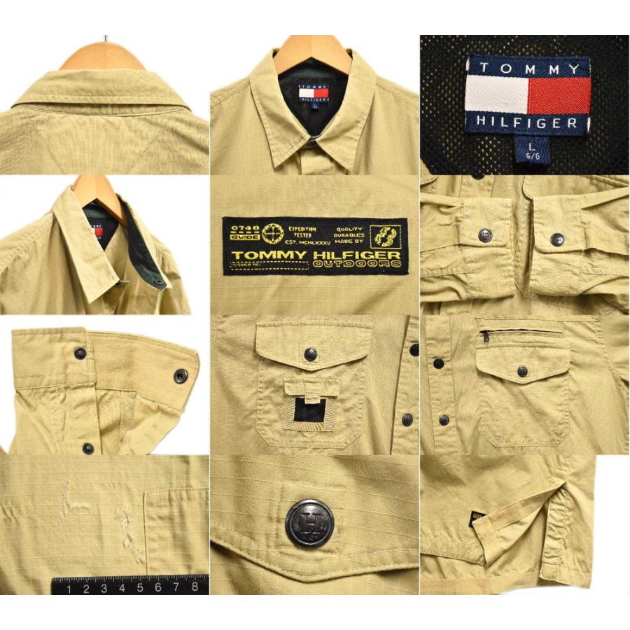 TOMMY HILFIGER ビッグサイズ トミーヒルフィガー リップストップ 長袖 