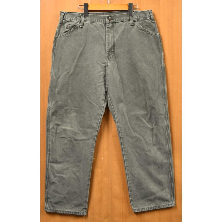 ディッキーズ　モスグリーン　ダックペインターパンツ　W38 L31相当 Dickies（ディッキーズ） コットンダック ペインターパンツ モス