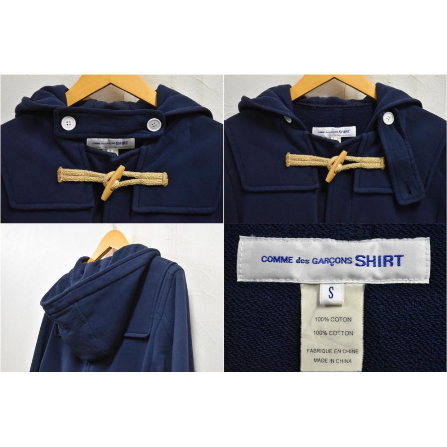 comme des garçons shirt スウェットダッフルコート　短丈 comme des garçons shirt スウェットダッフルコート短丈