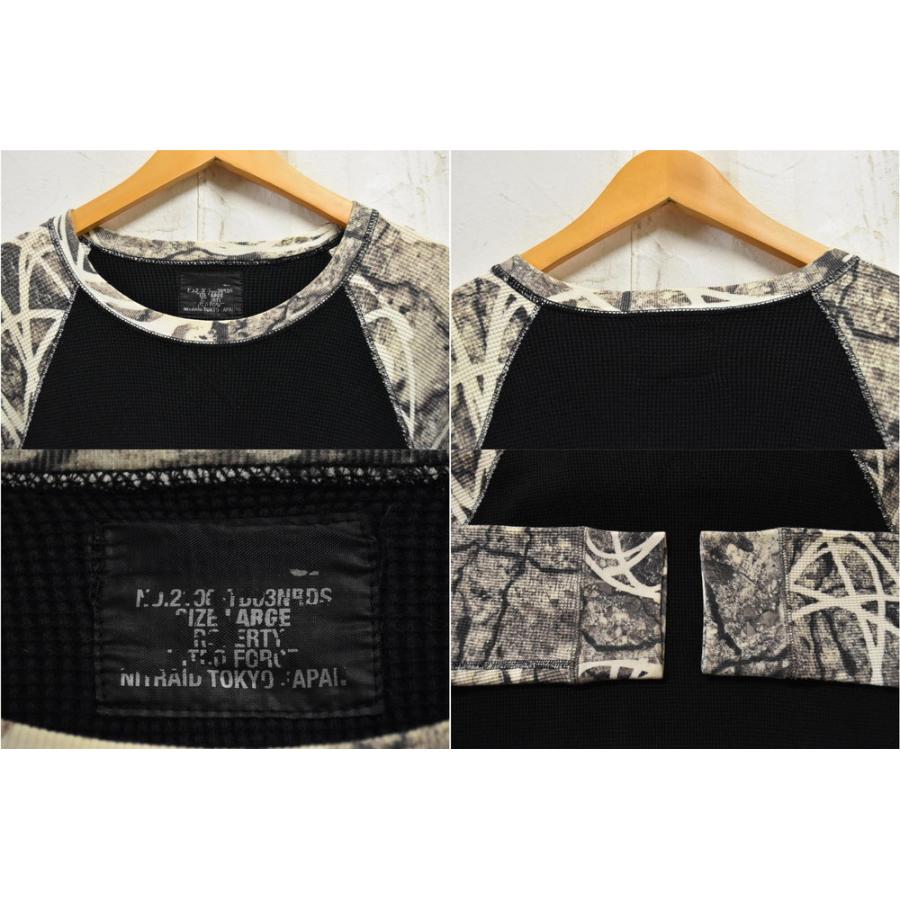 ナイトレイド NITRAID FUTURA 長袖Tシャツ ラグラン ロンT ワッフル 