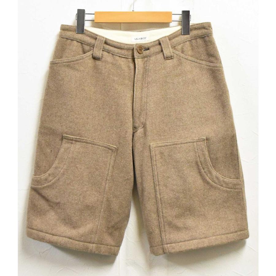 MILKBOY ミルクボーイ ウール ハーフパンツ ショーツ ブラウン系 W32 