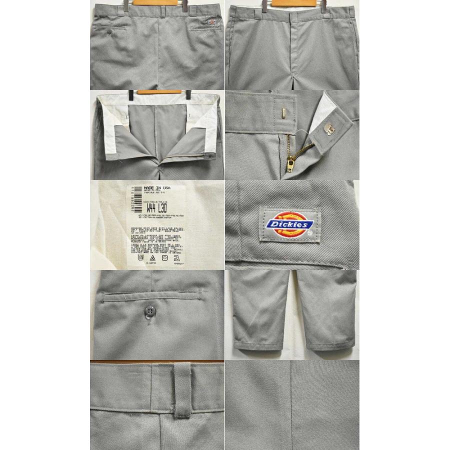 ビッグサイズ USA製 Dickies ディッキーズ 薄手 ワークパンツ ロングパンツ グレー W45相当(41830｜penguintripper｜03