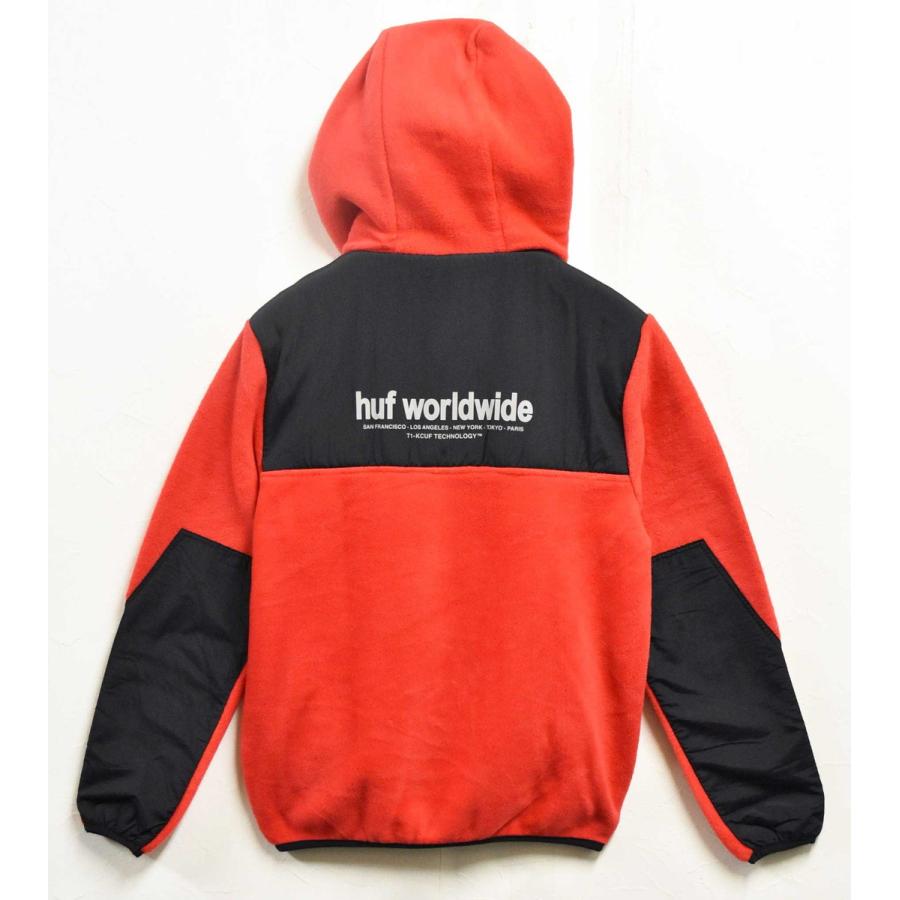 HUF（ハフ） 未使用品 展示品 BOULEVARD ANORAK ハーフスナップ プル