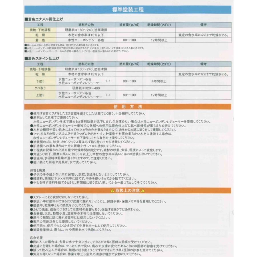 水性木材保護塗料 水性ニューボンデン 3.5Kg 各色 DIY 防虫 防腐 水性木材保護塗料 水性ニューボンデン 3.5Kg 各色 DIY 防虫 防腐