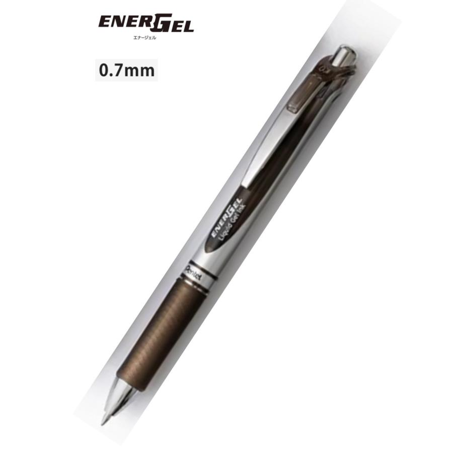 エナージェル ノック式【0.7mm セピア】ゲルボールペン BL77-SP