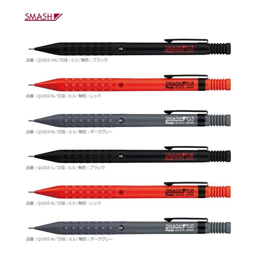 ぺんてる（Pentel） スマッシュ 0．5 【ブラック】シャープペンシル