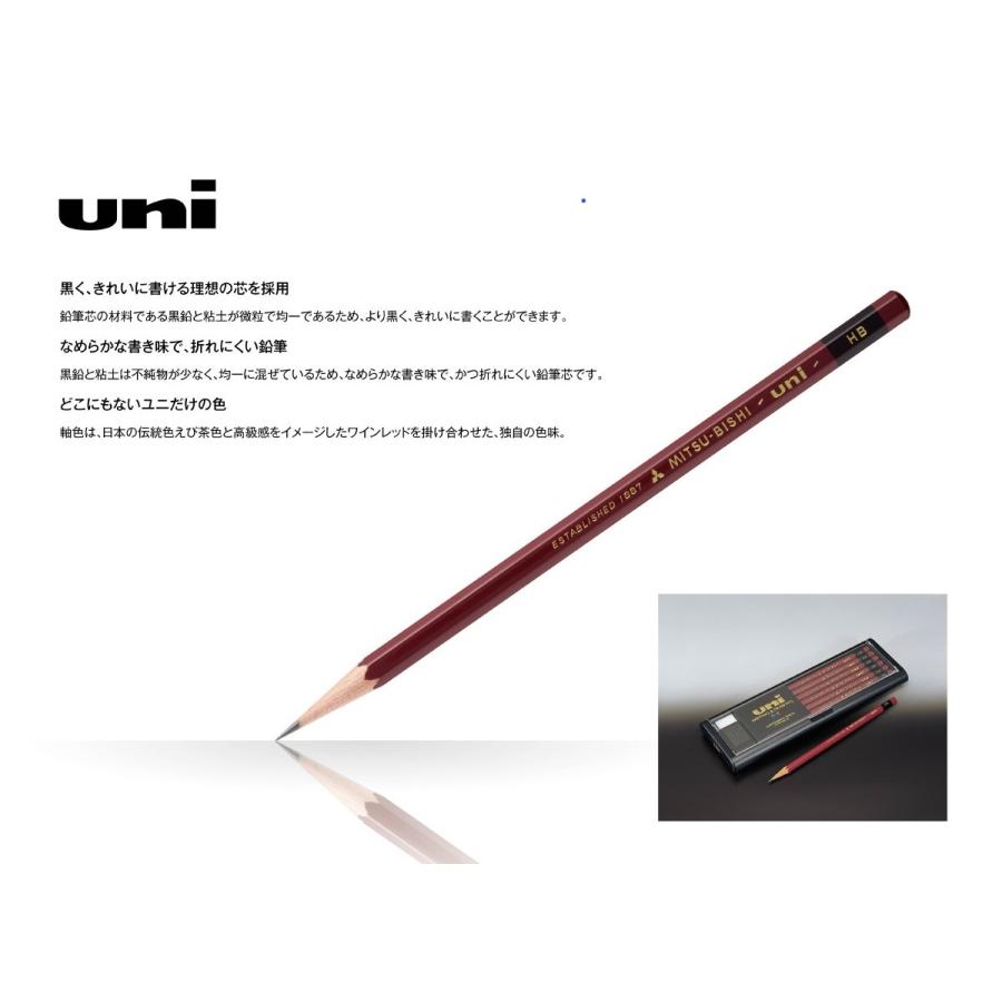 ユニ 鉛筆 １本 ばら売り ９H〜６B 三菱鉛筆 :U:ペンネッコ!店 通販 