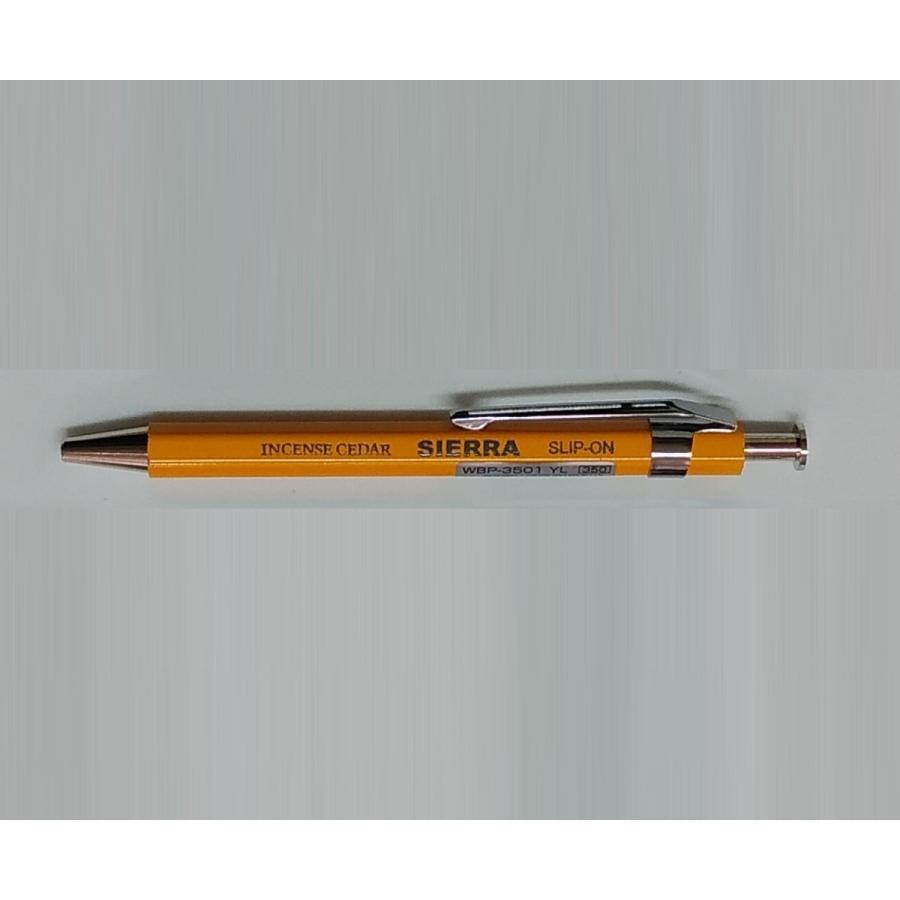 【限定販売】 SIERRA 木軸ボールペン 国際ブランド Ｓ 油性：ボール径0.5mm WBP-3501-YL スリップオン 線幅０．２ｍｍ