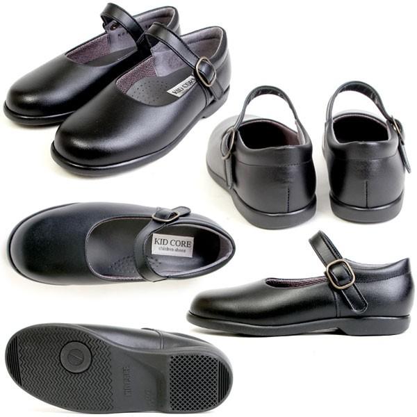 【速達!】フォーマルシューズ ストラップ 男の子 女の子 17cm-21cm 日本製 本革 ソフトタイプ 靴 ブラック 通学 キッドコア 1082M ドレスシューズ