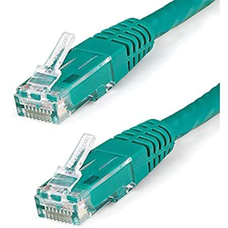 StarTech.com Cat6対応LANケーブル 15.2m カテゴリ6対応イーサネットケーブル モールド処理済みRJ45コネクタ グリーン C6