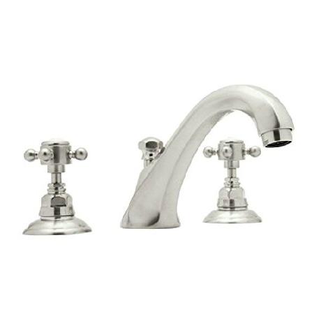 Rohl　A1884XCAPC　Country　Faucet　Tub　Crystal　with　Filler　Swarovski　Bath　Cross　Polished　Chrome　Handles,