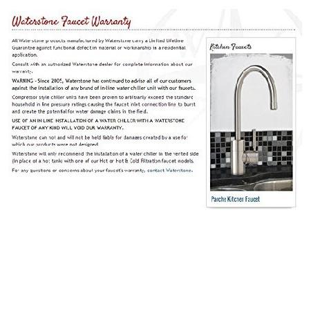 Waterstone　1750HC-ABZ　Towson　Cold　Faucet　Hot　Cross　and　Antique　Handles　Filtration　Bronze