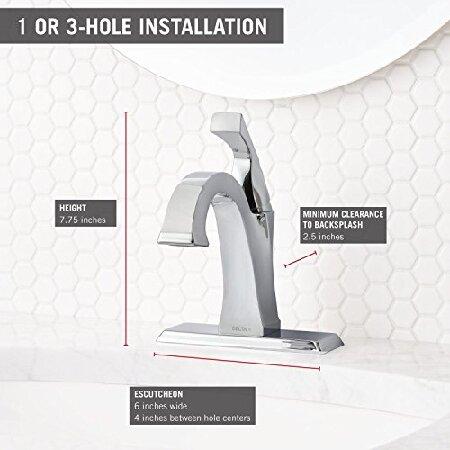【安心発送】 Delta Faucet 551-SP-DST Dryden 浴室蛇口 シングルハンドル 7.78 x 6.00 x 5.38 inches 551-DST 1