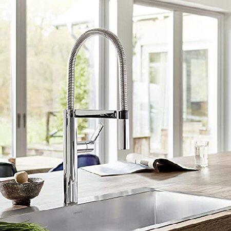 (Chrome)　Blanco　441331　Culina　Kitchen　Faucet,　Semi-Pro　Chrome