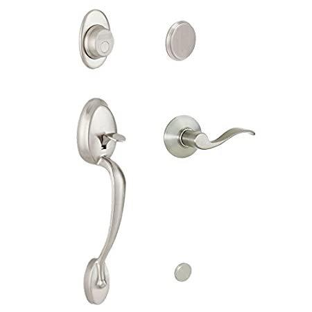 Schlage F93PLY619ACCLH Plymouth Inactive Handleset with Accent Left-handed