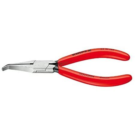 KNIPEX Tools - Long Nose Relay Adjusting Pliers， Flat Tips， 40 Degree Angle