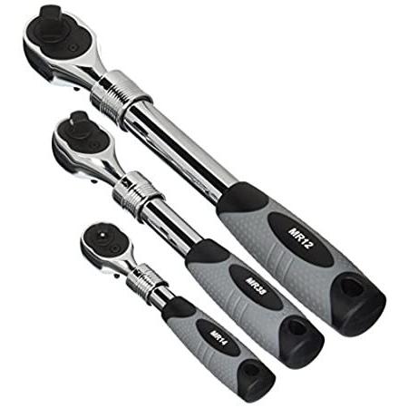 E-Z Red EZR-MR482 3 Pc Extendable Monster Ratchet Set - 0.5 In., 0.37 I