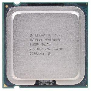 Intel e6300 2.8 GHz 2 MB ROHS プロセッサー slgu9