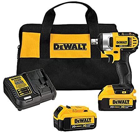 DEWALT 20V MAX Cordless Impact Wrench Kit with Detent Pin, 2-Inch (DCF880