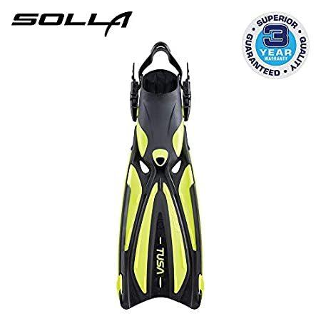 Tusa SF-22 Solla ouvert talon Plonge Palmes - Jaune - Petit