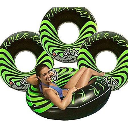 INTEX River Rat Inflatable Floating Tube Raft | 68209E (4 Pack) by INTEX [並