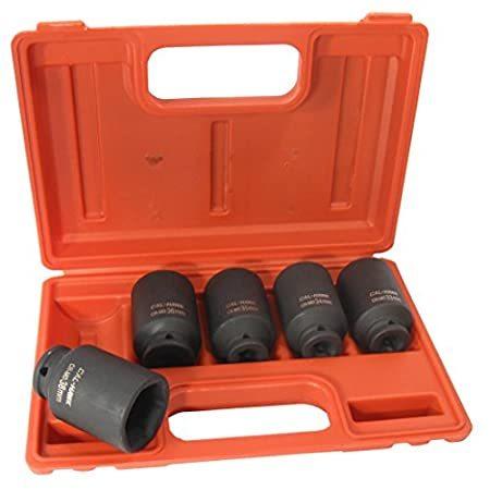 1 / 2インチドライブ クロームモリブデン6ポイントディープインパクトソケットセット、33 mm、34 mm、35&n
