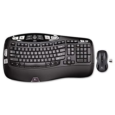 Logitech - MK550 Wireless Desktop Set, Keyboard/Mouse, USB, Black 920002555