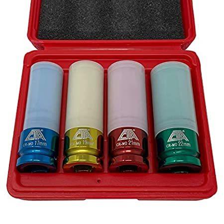 CTAツール1014肉薄メトリックインパクトソケットセット( 4 pc。)