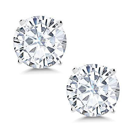 Gem Stone King 1.6カラット Forever Classic モアサナイト Charles & Colvard ピアス レディース 1