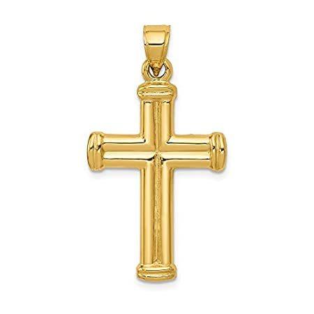 Jewels By Lux 14K Yellow Gold Hollow Cross Pendant