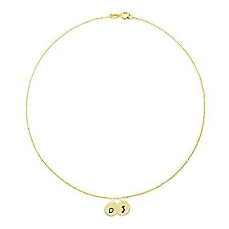 新品 手刻印2つ初期ゴールドチョーカーネックレス ネックレス ペンダント Hqpt Com