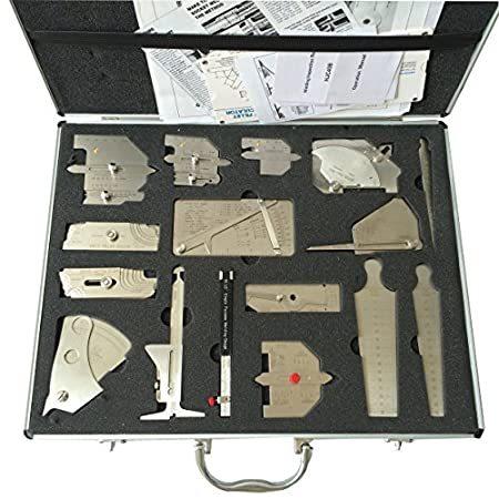 JINSLU Welding Tool Kit Welding Measure Gauge Combine Suit 16 Piece Set tes